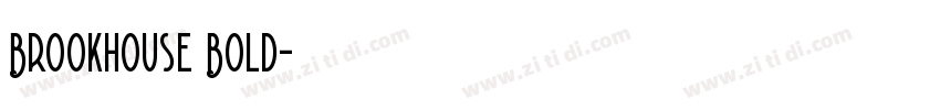 Brookhouse Bold字体转换